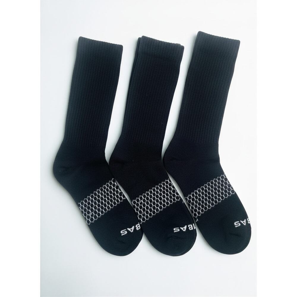 3 Pairs Bombas Daily Crew Socks Size Large 8-12